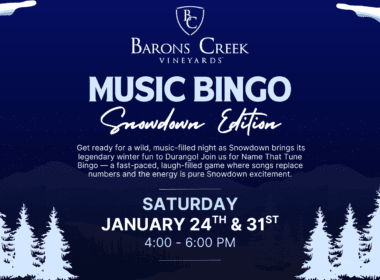 Blue And White Modern Christmas Bingo Poster (2000 x 1000 px)