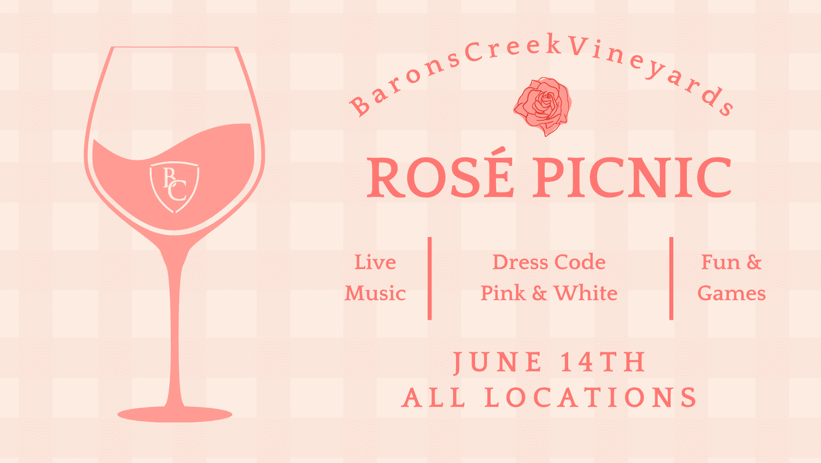 Rose Picnic Banner