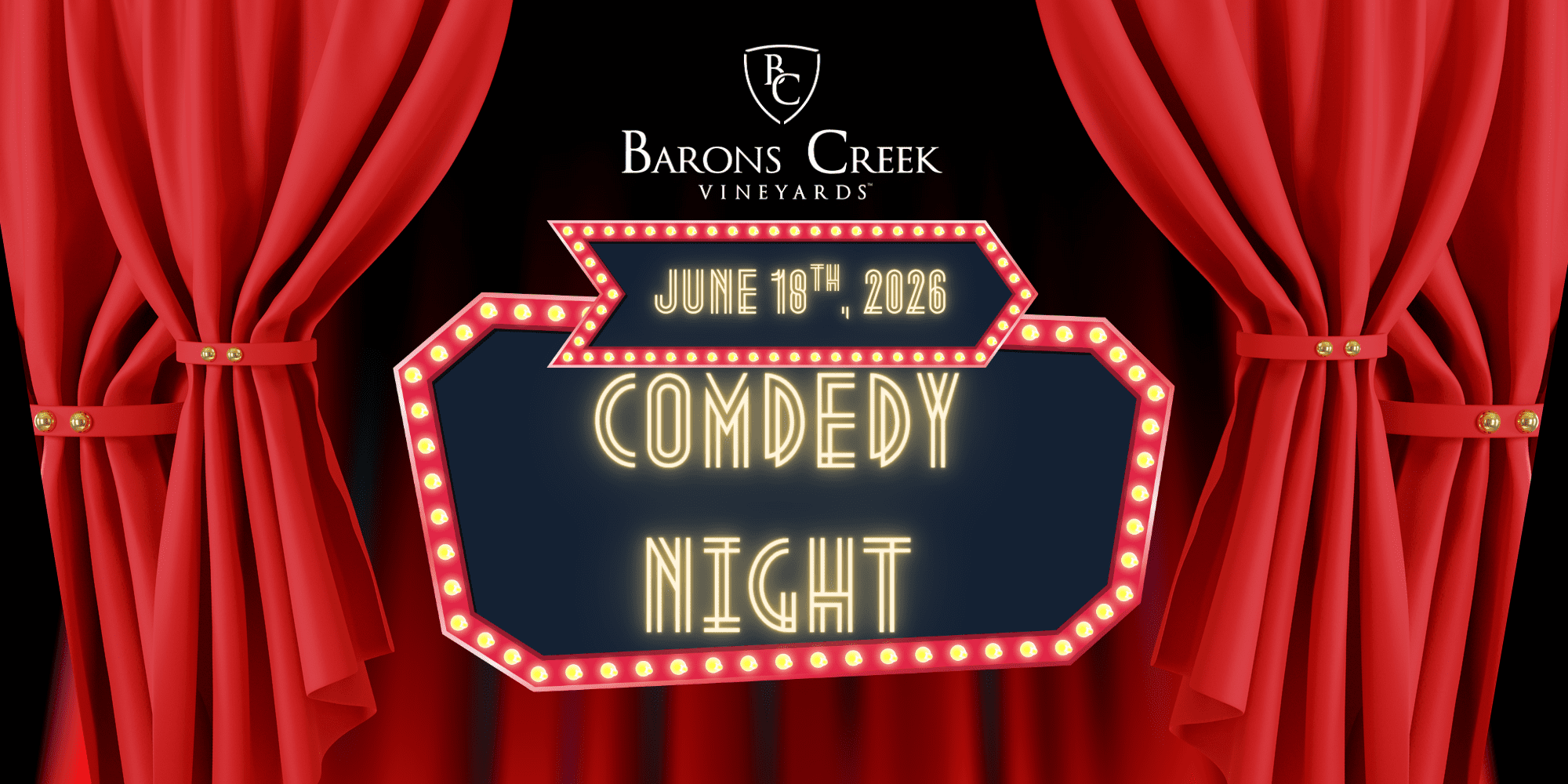 DBA June 25th Comedy banner