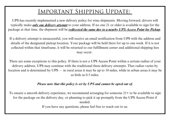 July 2026 New Releases - Wine Club SHIPPING email
