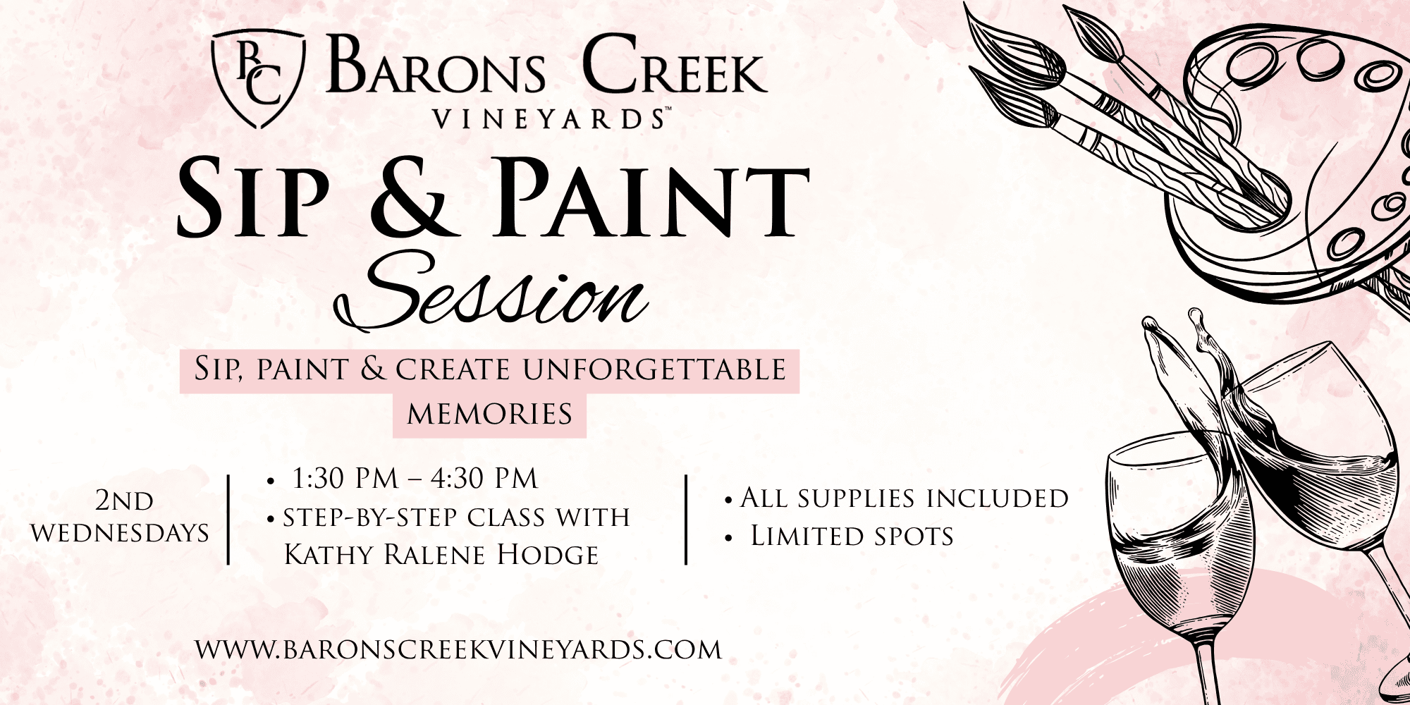 TVF Sip & Paint Banner